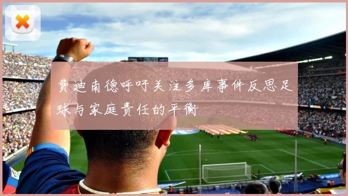 费迪南德呼吁关注多库事件反思足球与家庭责任的平衡